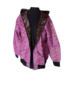 Jacke kente Hoodie rose L