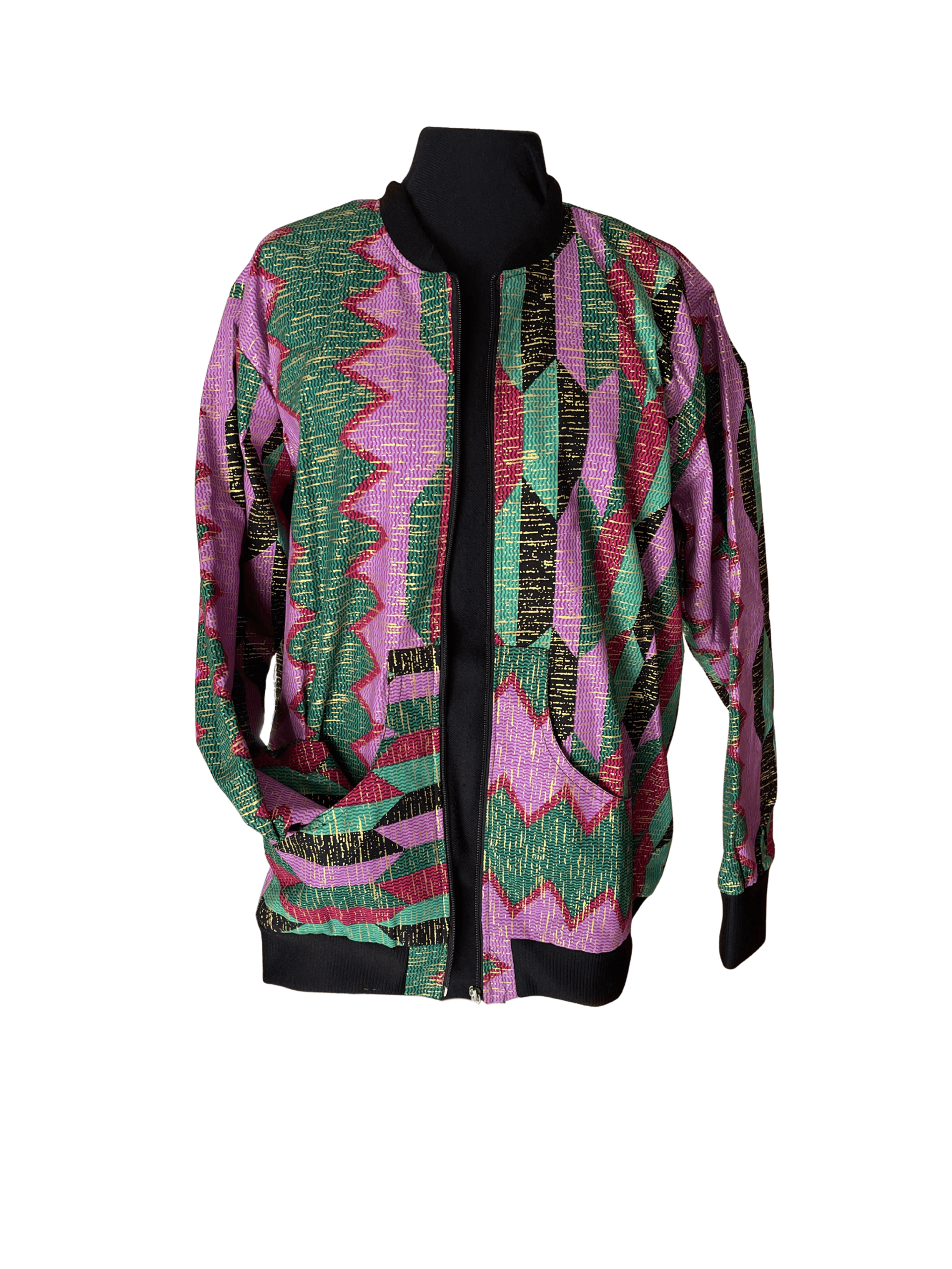 Jacke kente rose L