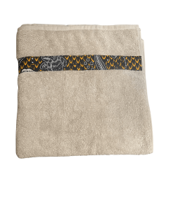 Frotteetuch 70x140 beige feuille