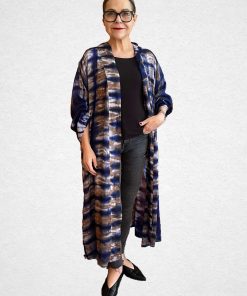 Kimono cotton mauretanie blue