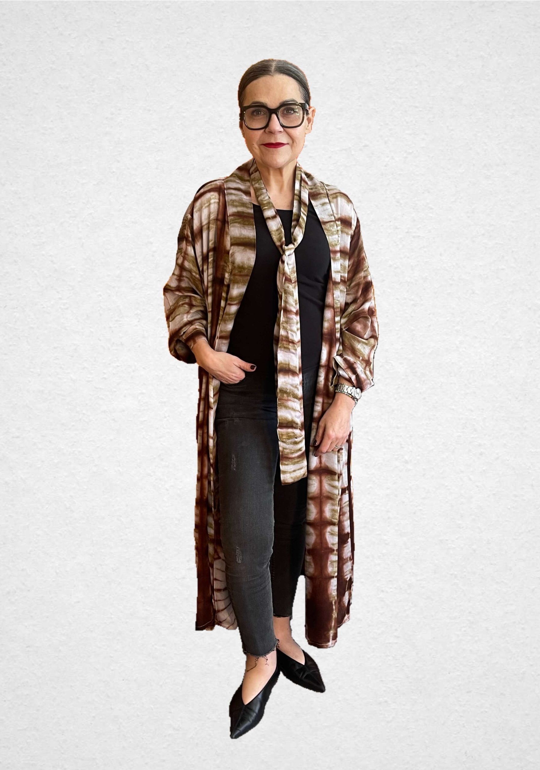 Kimono cotton mauretanie braun