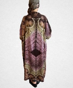 Alternative view of Kimono cotton mauretanie dark violet