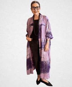 Kimono cotton mauretanie lilac