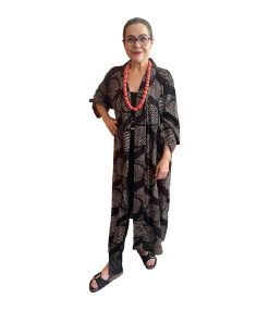 Kimono cotton blackish