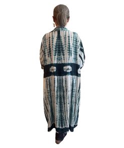 Alternative view of Kimono cotton mauretanie green