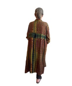 Alternative view of Kimono cotton mauretanie green garden