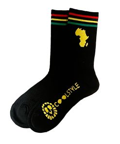Socken Afrique panafrique noir