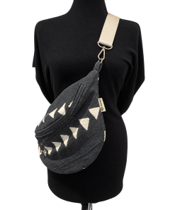 Banana Bag Bogolan dark grey